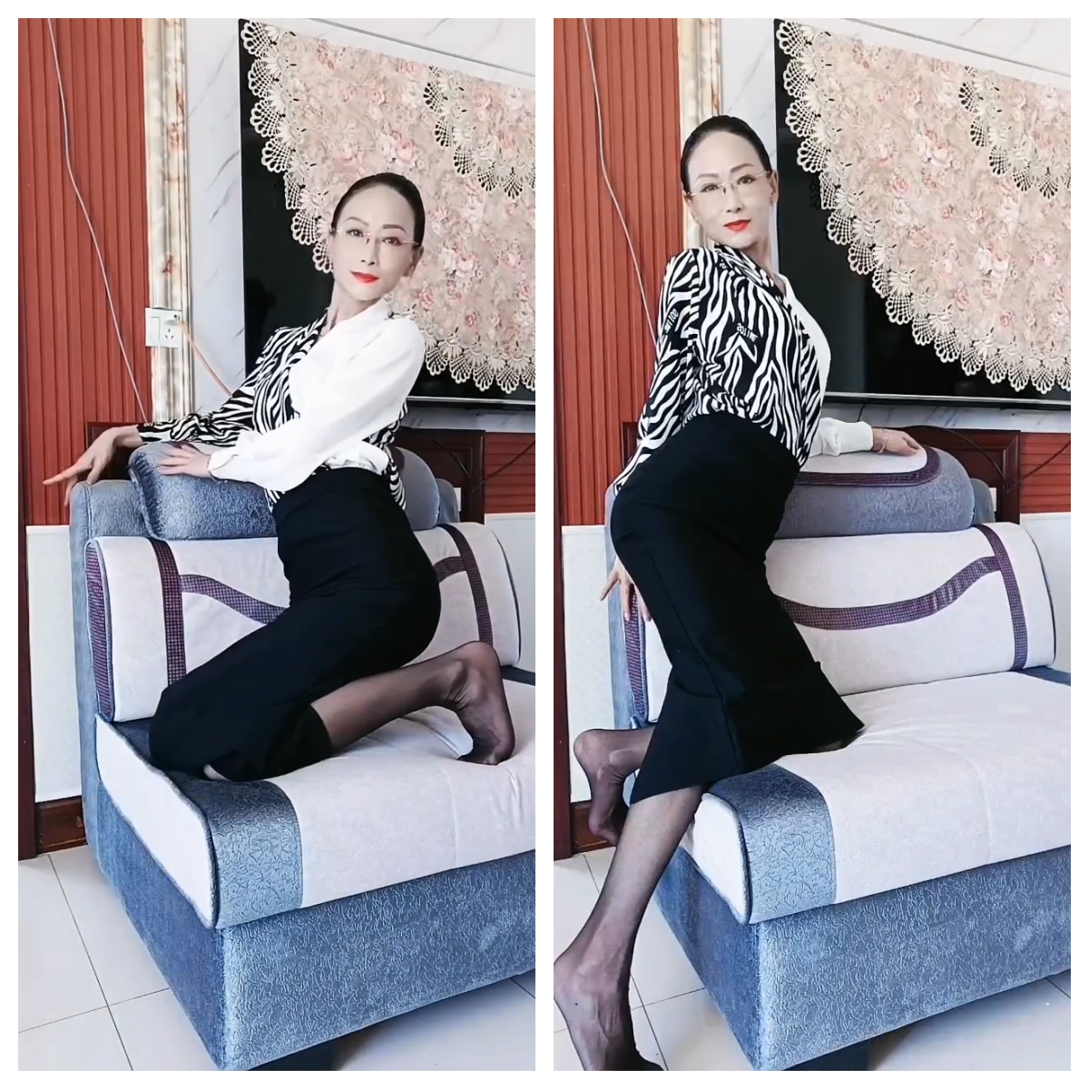 ❤️70后美妈妈 ·不惧时光优雅到老~❤️❤️ 性感老女人,皮裤诱惑,珍珠情趣丁字裤,喷水!
