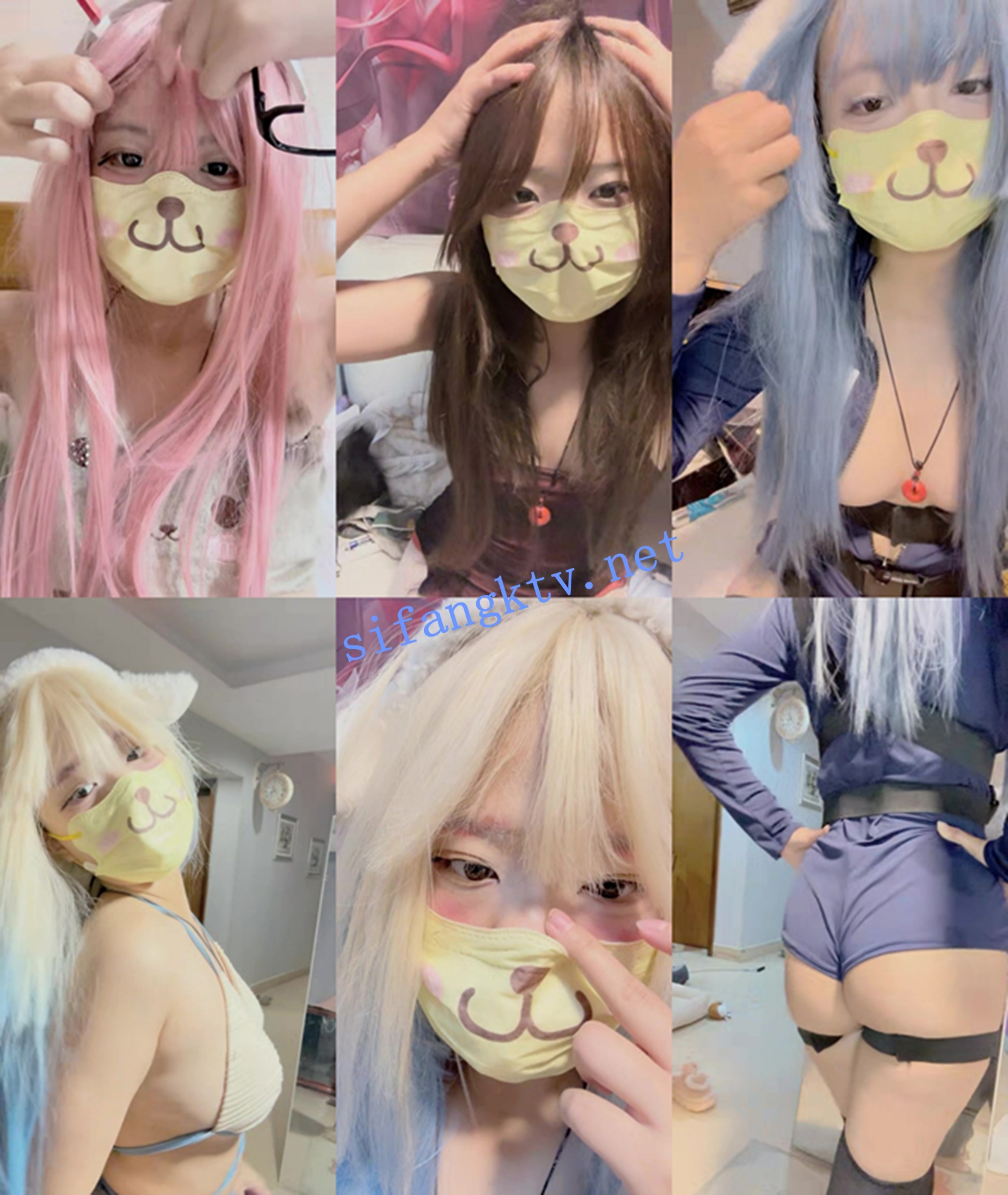 ⭐灬二次元少女~【少萝没人爱】宿舍乳夹~脱衣舞~道具自慰秀