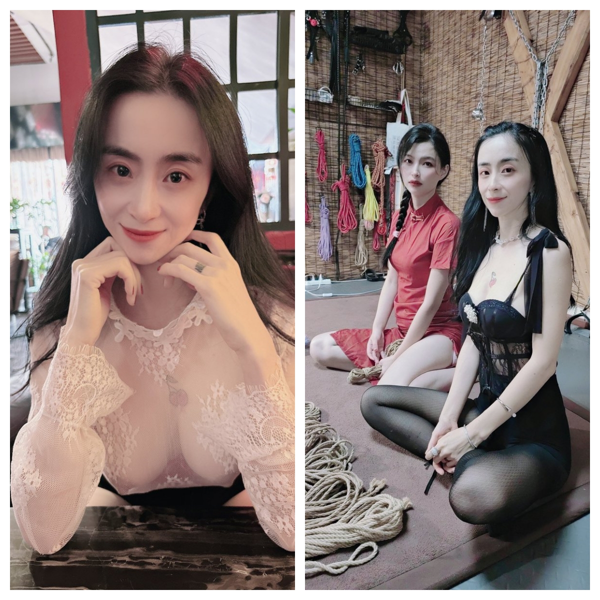 西安大表姐，再次火了，爱车上露出，与竹子捆绑，越摸越难受的骚穴，谁来止痒！