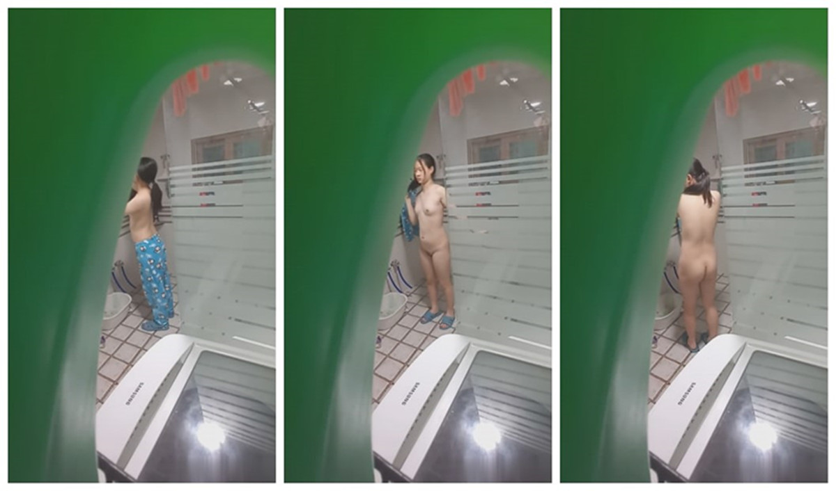 咸湿房东浴室偷窥❤️大学生女租客2次淋浴,她先用浴巾擦了阴部和肛门,然后再擦脸