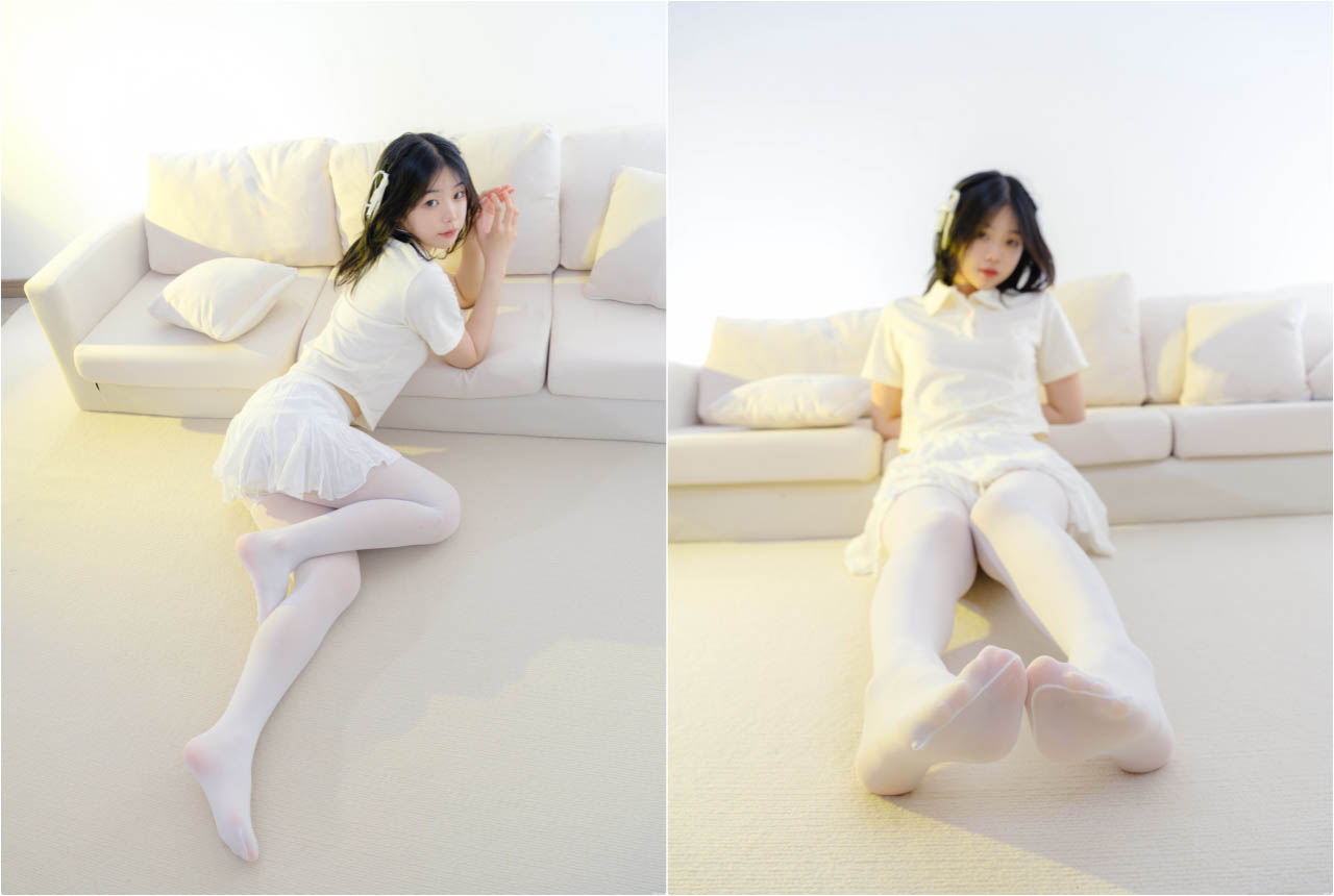 ⭐青葱校园学妹⭐森萝财团〖小樱〗超短裙白丝美腿诱惑,软萌甜美很乖巧很可爱的女孩子,唯美私拍不漏