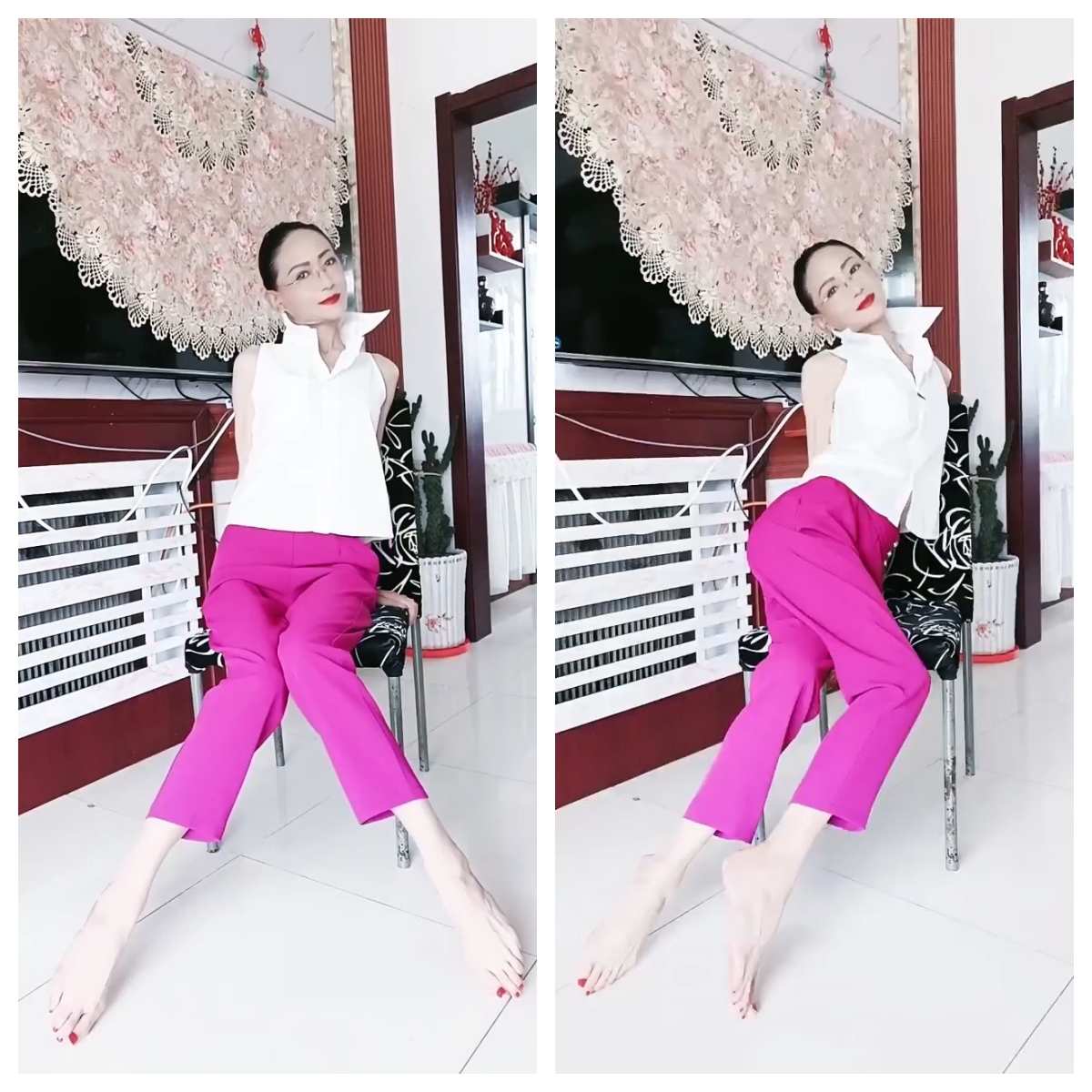 ˚❤️⁎⁺70后美妈妈 ·不惧时光优雅到老,夏天来了,可以穿凉爽的衣服,玩得好嗨哦!