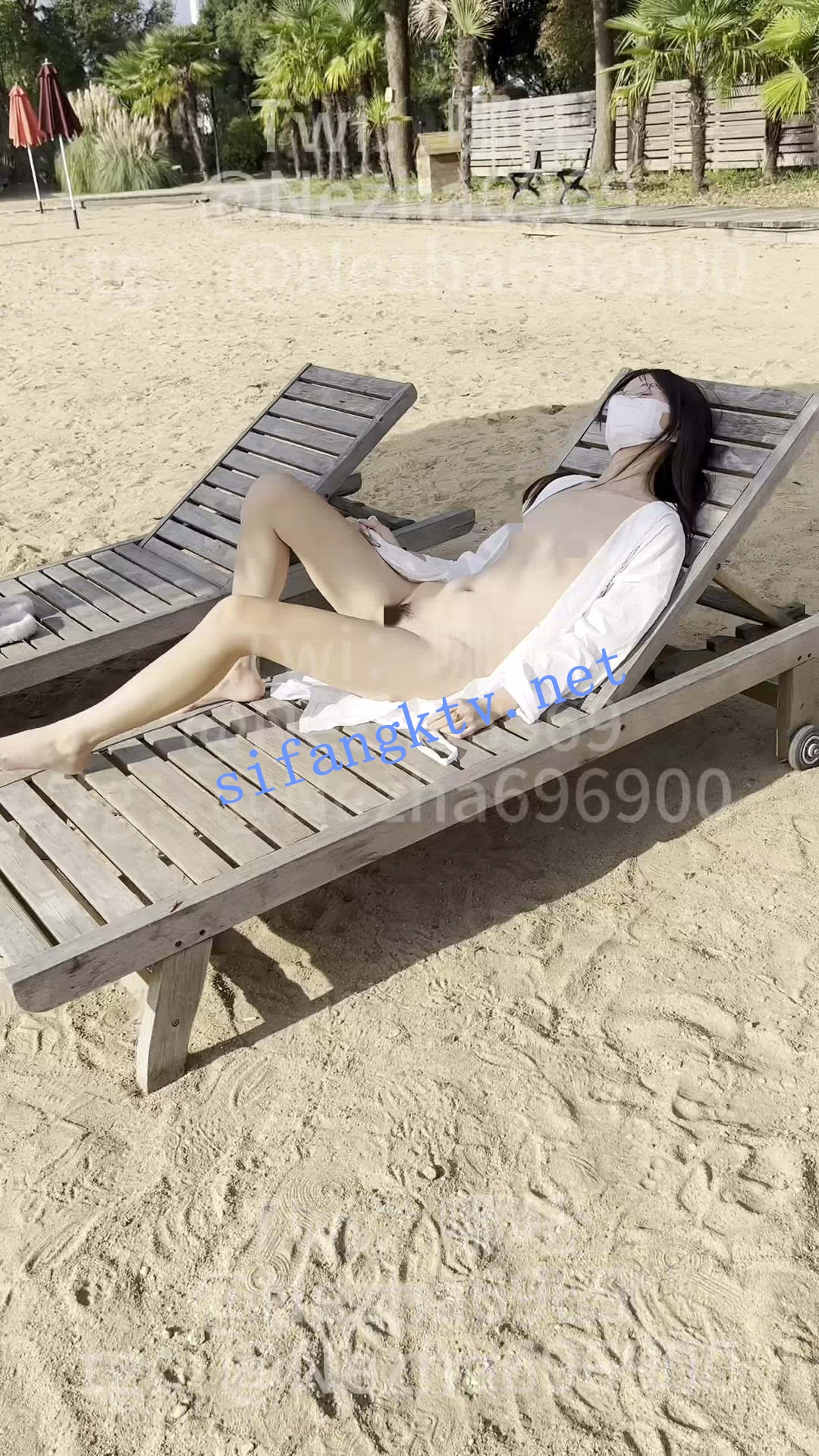 【精品露出】小哪吒SVIP福利,海滩春游超长露出