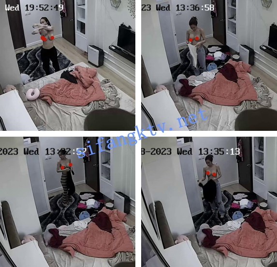【 破解摄像头】气质美女在家试几十套衣服穿搭 堪比时装秀