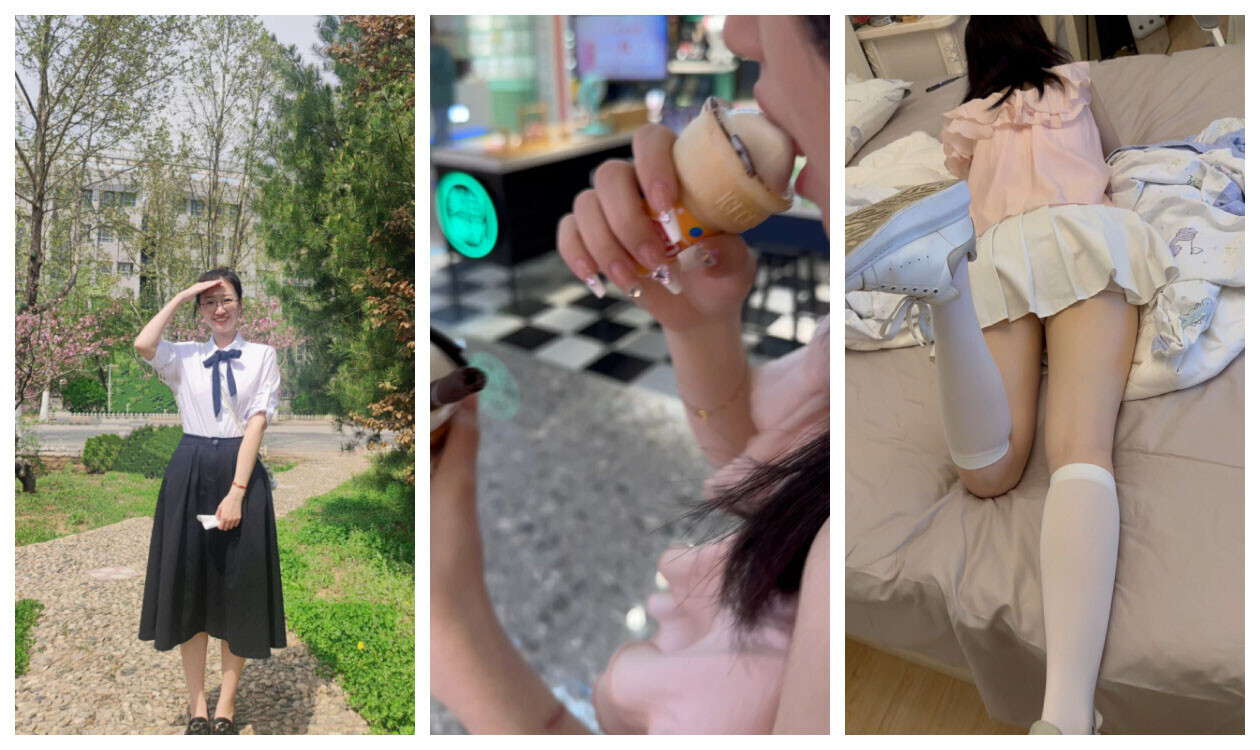 长屌哥漂流瓶认识的大三学妹❤️约出来请吃了个冰激凌就成功带去开房啪啪 (附带露脸生活照)